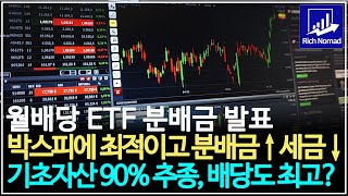 ETF 분배금 발표 박스피에 최적화된 분배금 많고 세금 적은 월배당 ETF는 기초자산 90 추종하는데 배당도 잘 나오는 ETF [upl. by Puduns]