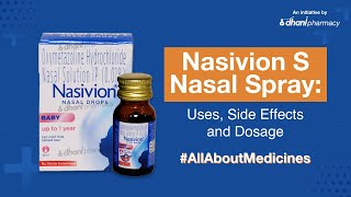 Dhani Health  Nasivion Nasal Spray Uses Benefits Side Effects Dosage amp Safety Advice [upl. by Aulea]