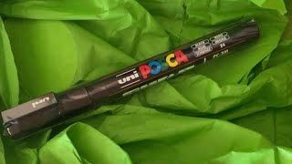 Uni POSCA KUMAŞ boyası kalemi kumasboyası uniposca best pencil [upl. by Dachi]