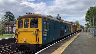 73201 Broadlands and 73136 Mhairi Passing West Byfleet  170424 [upl. by Lebar]