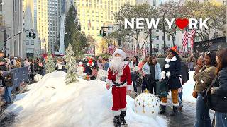 4K🇺🇸 New York City getting ready for Christmas🎄🧑‍🎄 Rockefeller Center 5th amp 6th Ave  Nov 2024 [upl. by Goodhen129]