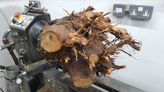 Woodturning  The Cedar Root [upl. by Yurik]