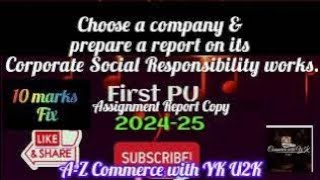 1st PU business studies assignment and answer 10 marks fix comment for pdf file increasesusbcribers [upl. by Cherlyn243]