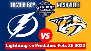 Tampa Bay Lightning vs Nashville Predators  Live NHL Stadium Series Play by Play amp Chat [upl. by Notsuh]