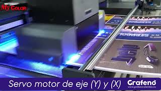 ¡Nuevo Plotter de impresión MyColor UV W1800 hibrido [upl. by Ayamahs]