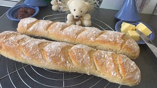 Knuspriges Baguette selber backen  ohne kneten  das Beste und einfache Rezept aller Zeiten [upl. by Relyt]