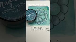 How to draw Hamail zentangle [upl. by Ahsinotna]