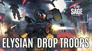 ELYSIAN DROP TROOPS  Astra Militarum explained  Imperial Guard  Warhammer 40k Lore [upl. by Mcneely156]