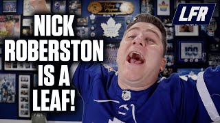 Nick Robertson Is A Leaf  FWD Signs 1Year Extension With Toronto [upl. by Nagah]