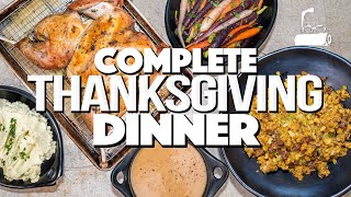 COMPLETE STEP BY STEP GUIDE TO COOKING THANKSGIVING DINNER ANYONE CAN DO IT  SAM THE COOKING GUY [upl. by Selden903]