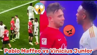 Pablo Maffeo provoking Vinicius Jr in the box 😠 [upl. by Irita]