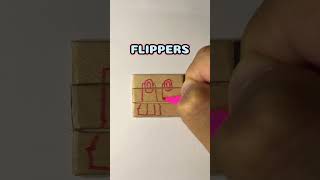 Flippers art kryptontesla howtodraw drawingtutorials viralvideoshorts [upl. by Ilrebmyk425]