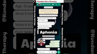 Aphonia Voice Problem Solve in 1day  How to cure Aphonia vocalfold [upl. by Josepha71]