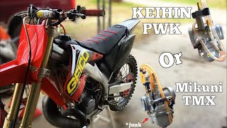 CR250 CARB SWAP  Mikuni TMX Vs Keihin pwk38MAKE YOUR CR 10 TIMES FASTER [upl. by Lerrad]