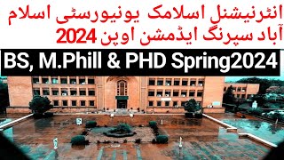 IIUI ADMISSION SPRING2024  INTERNATIONAL ISLAMIC UNIVERSITY ISLAMABAD [upl. by Bone252]