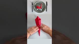 Fold Napkins into a Swan 🦢  Quick amp Elegant Tutorial 🎉 [upl. by Russo46]