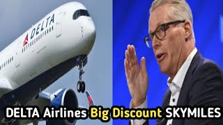 Delta airlines Announced Big Discount to SkyMiles loyalty program  gold platinum silver card [upl. by Emsmus]