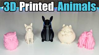 5 Incredible Mini Animal 3D Prints [upl. by Esirahs935]