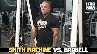 The Essentials of Bodybuilding Smith Machine Vs Barbell [upl. by Ettolrahs]