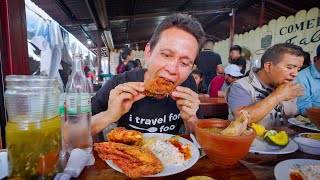 2 Guatemalan Street Food 🍗 Fried Chicken at Biggest Market in Central America [upl. by Dietsche]