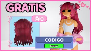 🍓CABELLO ROSADO OSCURO  CÓDIGO GRATIS EN ROBLOX roblox free gratis event ugc limited cabello [upl. by Ofori]