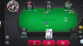 BETONLINE POKER TOURNAMENT PLAY [upl. by Ericka]