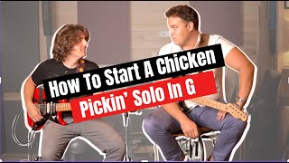 How to Start A Chicken Pickin Solo In G [upl. by Hserus642]