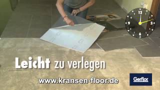 Gerflor CARACTERE selbstklebende mineralische Verbundfliesen  kransenfloorde [upl. by Hacker]