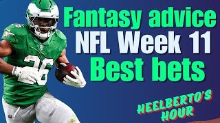 Fantasy Football Advice amp NFL Week 11 Best Bets  Heelbertos Eagles vs Commanders Takeaways [upl. by Robinson]