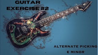 Guitar lesson shred alternate picking exercise E minor [upl. by Elvie]