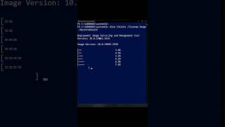 Windows 10 amp 11 dism command shorts [upl. by Oneg]