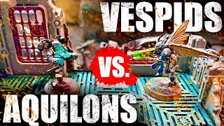 Kill Team 2024 BATTLE REPORT Vespid Stingwings vs Tempestus Aquilons [upl. by Iveel]