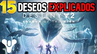 EXPLICANDO TODOS LOS 15 DESEOS DE LOS AHAMKARA Destiny 2 lore teorias [upl. by Libb]