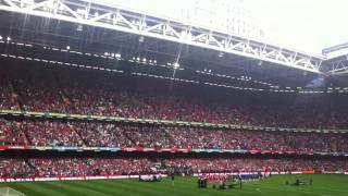 Wales vs England atmosphere inside The Millennium Stadium [upl. by Stichter]