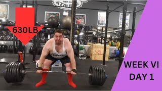 Road To 700lb Deadlift  Episode 52 630lb Deadlift for reps 1000lb  Leg Press for reps [upl. by Inamik]