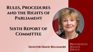 Senator Bellemare speaks about the 6th report of the Senate Rules Committee  October 3 2024 EN [upl. by Monahon]