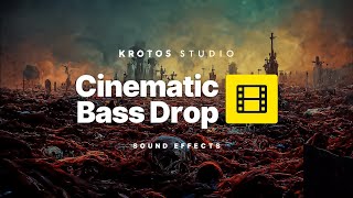 Cinematic Bass Drop Sound Effect  100 Royalty Free  No Copyright [upl. by Ireg754]