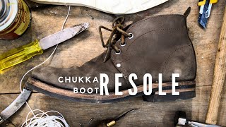 DIY Boot Resole  Resoling Boots by Hand [upl. by Kentiggerma]