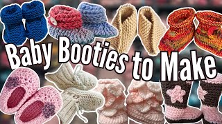 Adorable Baby Booties Crochet and Knit Patterns [upl. by Alethea488]