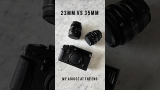 23mm vs 35mm Fuji f2 lens fujifilm camera lens tech viralshort photography new [upl. by Ayouqes]