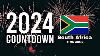 South Africa 2024 New year Countdown Live  SAST Time Zone [upl. by Etteuqal]