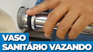 COMO CONSERTAR VAZAMENTO NO TUBO DE LIGAÇÃO ATRÁS DO VASO SANITÁRIO [upl. by Alessandro]