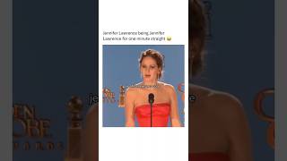 Jennifer Lawrence being herself for one minute straight shorts celebrity funny fyp memes viral [upl. by Otsirc]