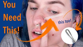 Change Threadless Nostril Jewelry At Home THE EASY WAY [upl. by Watanabe]