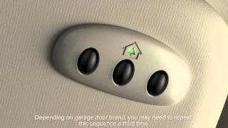 Universal Garage Door Opener Homelink®  Lincoln Howto Video [upl. by Sualkcin640]