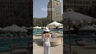 Save this beach club at 📍Waldorf Astoria RAK as a plan for next weekend🏝️ Dubai beachclub [upl. by Romeon769]