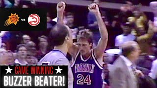 Suns at Hawks 371991 Highlights  Tom Chambers Shoots Down The Hawks [upl. by Esilana953]