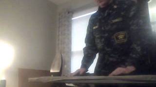 Dress Blue Uniform Ironingwmv [upl. by Nella]