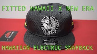 Hats and CAPS Unboxings Fitted Hawaii X New Era Hawaiian Electric Co 3M Snapback  DETAILS [upl. by Ax]