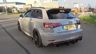 530HP Audi RS3 Sportback 8V Stage 2 with LOUD Milltek Exhaust Revs amp Accelerations [upl. by Adnilem]